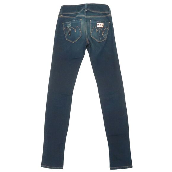 Met in Jeans Women's Angel High-Waisted Low Rise Destroyed Skinny Jeans 24 NWT - Picture 1 of 9
